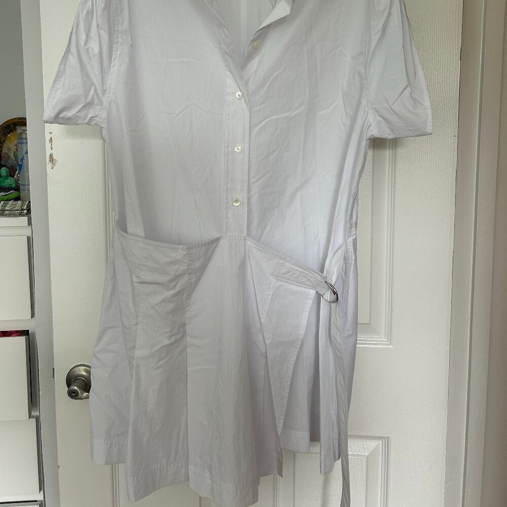 Helmut Lang Pleated Mini Shirt Dress NWT